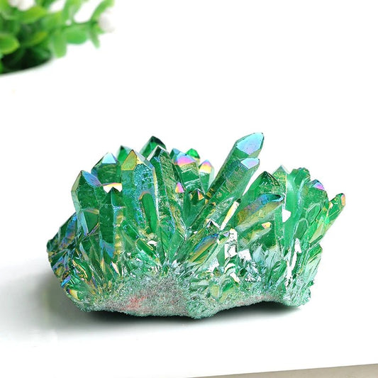 100% Natural Quartz Cluster Electroplated Column Raw Crystals Reiki Mineral Ore For Ornaments Aquarium Home Decor Healing Stone - Sincerely Starchild